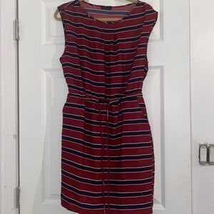 Cals Striped Tie Front Dress